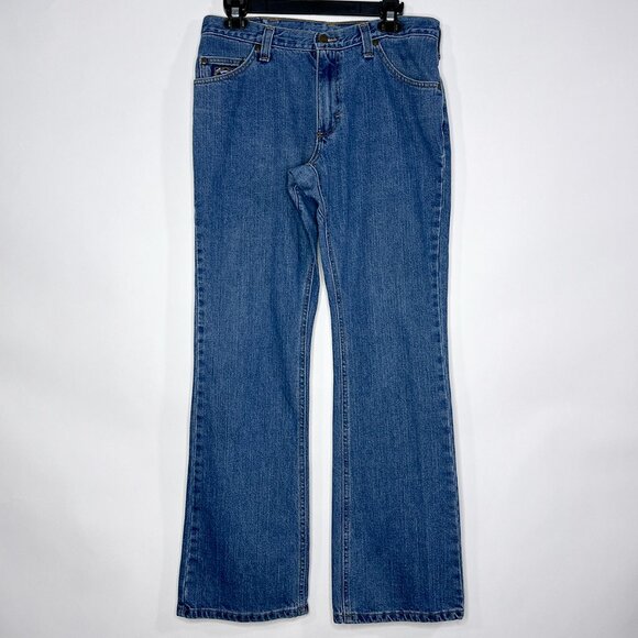 Diamond Gusset Blue Jeans Size 34x32 - Picture 1 of 13